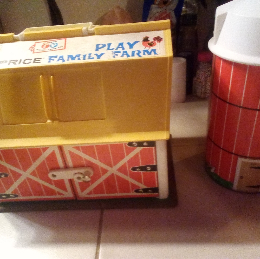 1960s Fisher Price Farm House  with Silo